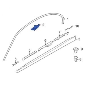 Rexka 10pcs Exterior Roof Moulding Gutter Trim Clips Compatible with BMW 51137117240 E90 E91 F30 F31 F35