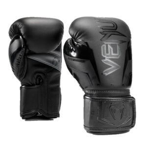 Venum Elite Evo Boxing Gloves - Black/Black