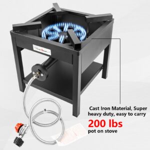 Vivicreate Camping Camp Range Chef Griddle Outdoor Kitchen Garden grill propane gas 20PSIG high pressure cook Stove Burner estufa Quemador cusina