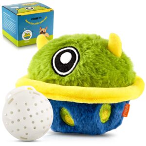 petbobi interactive dog toys monster plush toy shake squeaky crazy bouncer ball battery operated toy for small medium puppy motorized entertainment, mysterious bobby