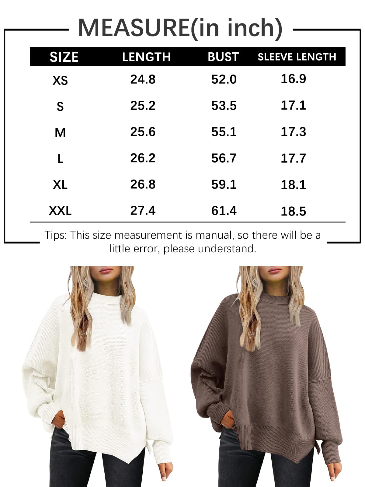 LILLUSORY Fall Clothes for Women Fall Sweaters 2024 Trendy Fall Outfits Fall Fashion for Women Oversized Knit Sweaters