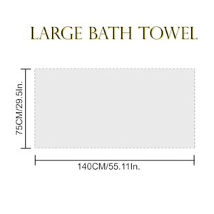 Beach Towels Oversized Bath Sheets Towels for Shower Single Body Towel Large Quick Dry Soft Towel for Hotel, Pool, Beach, Bathroom, Blanket Coral Fleece 29.5x55.11in Toallas De Baño Grandes-1 PCS