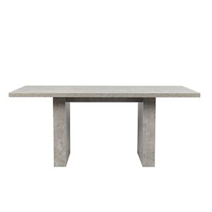 GIA Home Furniture Series 70-Inch Seamless Top Dining Room Table, 70 INCH, Cement Gray