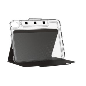 [U] by UAG Designed for iPad 10.9” 10th Gen 2022 Case Lucent Black with Pencil Holder Ultra Slim Lightweight Protective Soft Corner Auto Sleep/Wake Folio Cover by URBAN ARMOR GEAR