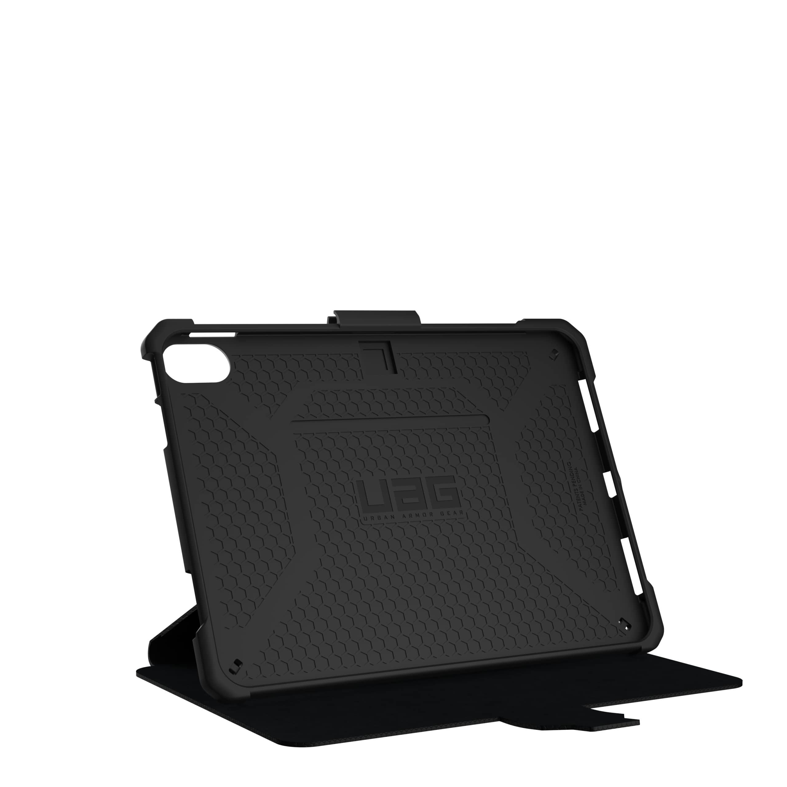 UAG Designed for iPad 10.9” 10th Gen 2022 Case Metropolis Black with Adjustable Stand and Pencil Holder Rugged Non-slip Tactile Grip Exterior Heavy Duty Protective Folio Cover by URBAN ARMOR GEAR