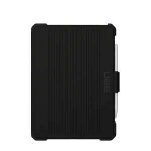 UAG Designed for iPad 10.9” 10th Gen 2022 Case Metropolis Black with Adjustable Stand and Pencil Holder Rugged Non-slip Tactile Grip Exterior Heavy Duty Protective Folio Cover by URBAN ARMOR GEAR