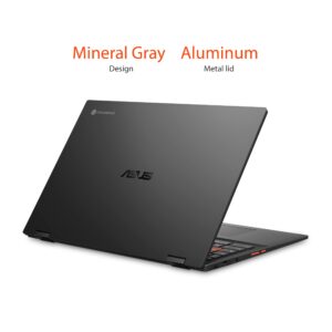 ASUS Chromebook Flip CM5, 15.6" Touchscreen Full HD NanoEdge Display, AMD Ryzen 5 3500C Processor, 128GB PCIe SSD, 8GB RAM, Wi-Fi 5, ChromeOS, Aluminum, Mineral Gray, CM5500FDA-IN588T