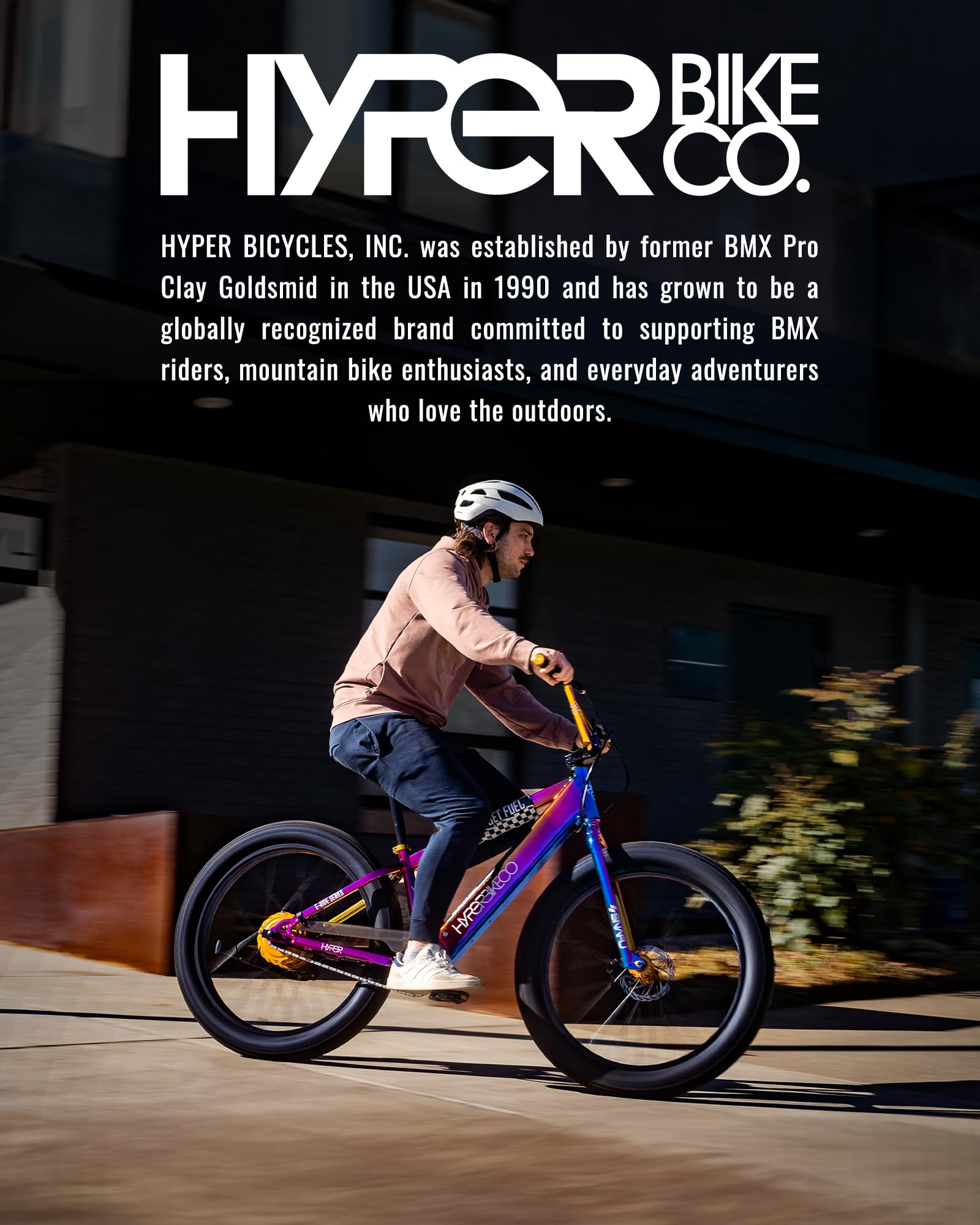 Hyper E-Ride BMX Fat Tire Electric Bike. 250w, 36v Battery, 26 X Inch Fat Tire Ebike with Pedal Assist, Single Speed, Front and Rear Disc Brakes, BMX Frame. Electric Bicycle for Adults. (Jet Fuel)