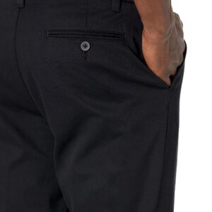 Amazon Essentials Men's Slim-Fit Wrinkle-Resistant Flat-Front Stretch Chino Pant, Black, 38W x 32L