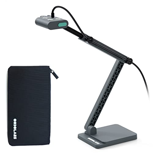 OKIOLABS OKIOCAM S2 Pro 12-MP USB Document Camera, Built-in Light & Mic, OKIOPoint Smart Pointer, for PC | Mac | Chromebook, Ultra HD Camera for Live Demo for Web Conference, Remote Teaching