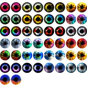 25mm 50pcs dragon eyes glass cabochon eyes for clay doll making sculptures props craft diy findings jewelry making