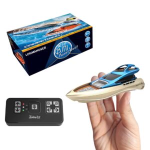 lonmahover mini fast rc boat (golden blue)