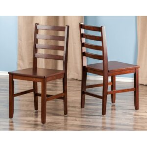 Winsome Wood Clayton Dining Walnut, 35.98x35.98x29.13 Hamilton Seating, Antique Walnut