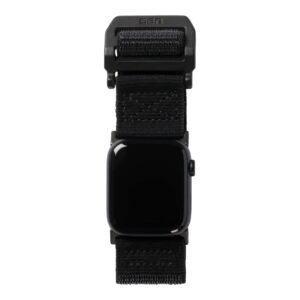 URBAN ARMOR GEAR UAG Compatible with Apple Watch Band 49/45/44/42mm for iWatch Series Ultra 2/9/Ultra/SE 2/8/1-7/SE Active Graphite/Black (New Edition) Sport Adjustable Replacement Strap