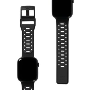 urban armor gear uag compatible with apple watch band 49/45/44/42mm for iwatch series ultra 2/9/ultra/se2/8/1-7/se civilian graphite/black (new edition) sport sweatproof adjustable replacement strap