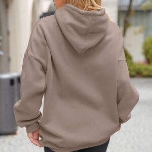 EFAN Fall Outfits 2024 Hoodies for Women Oversized Sweatshirts Fashion Clothes Solid Basic Soft Loose Winter Tops Sweaters