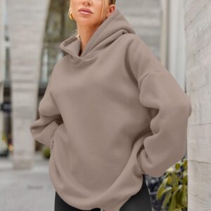 EFAN Fall Outfits 2024 Hoodies for Women Oversized Sweatshirts Fashion Clothes Solid Basic Soft Loose Winter Tops Sweaters