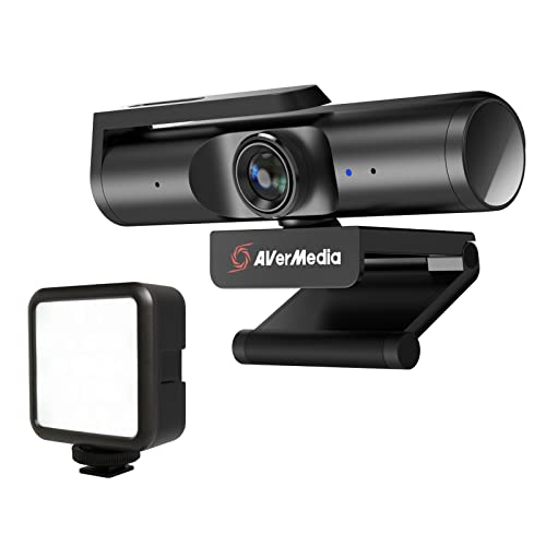 AVerMedia PW513L 4K Ultra HD USB Webcam with RGB Light, for Gaming, Streaming and Video conferencing. Works with OBS, Zoom, Teams and Skype. TAA/NDAA Compliant. [Special Edition]