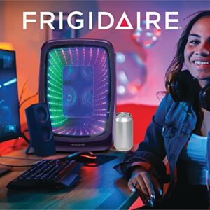 Frigidaire Mini Fridge Cooler, Holds Up to 6 Cans, Portable Fridge for Car, Office, Bedroom, Dorm Room, or Cabin, Gaming Light Up Mini Beverage Refrigerator - 9.84"D x 7.09"W x 10.35"H (Purplehaze)