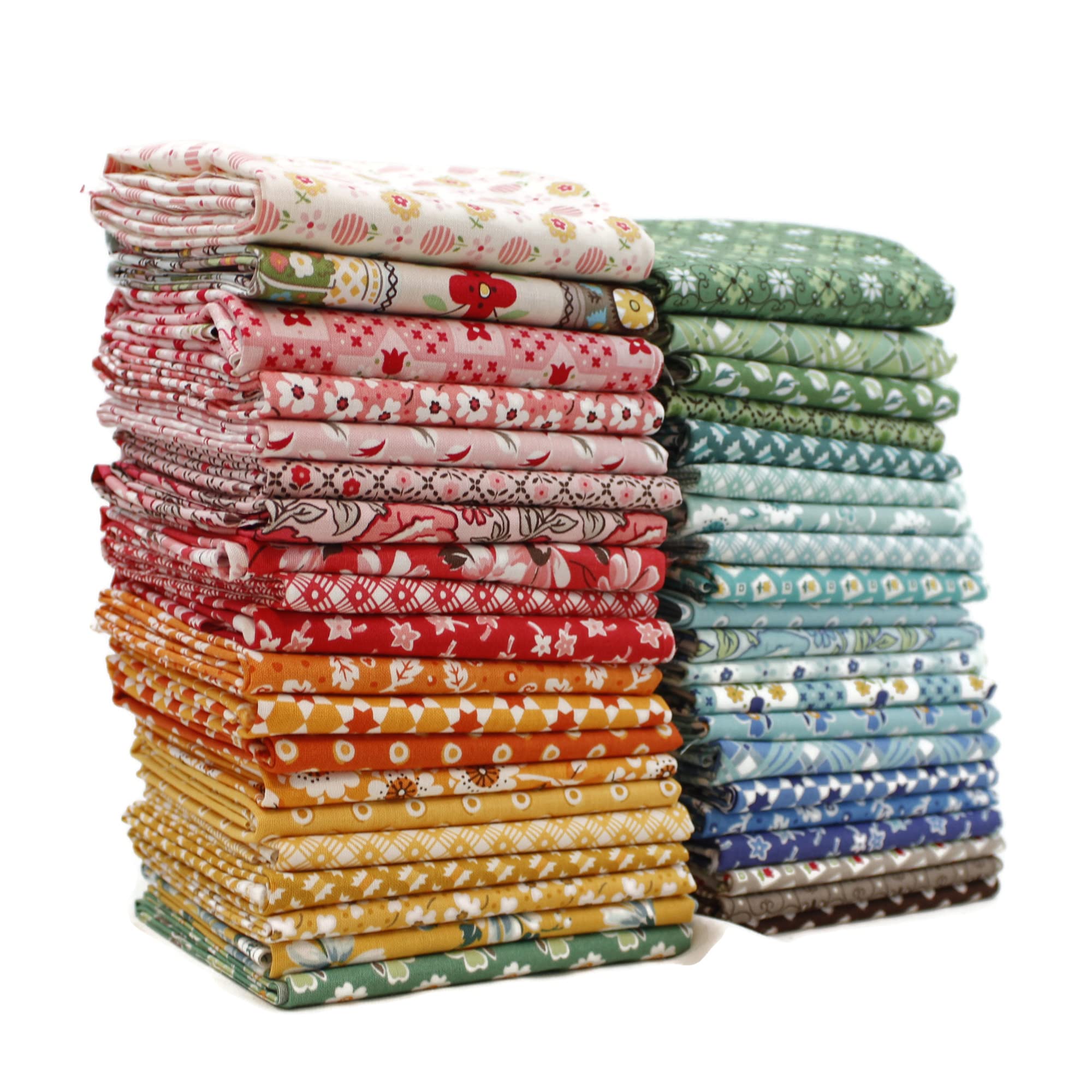 Flea Market Fat Quarter Bundle (39 Pieces) by Lori Holt for Riley Blake 18 x 21 inches (45.72 cm x 53.34 cm) Fabric cuts DIY Quilt Fabric