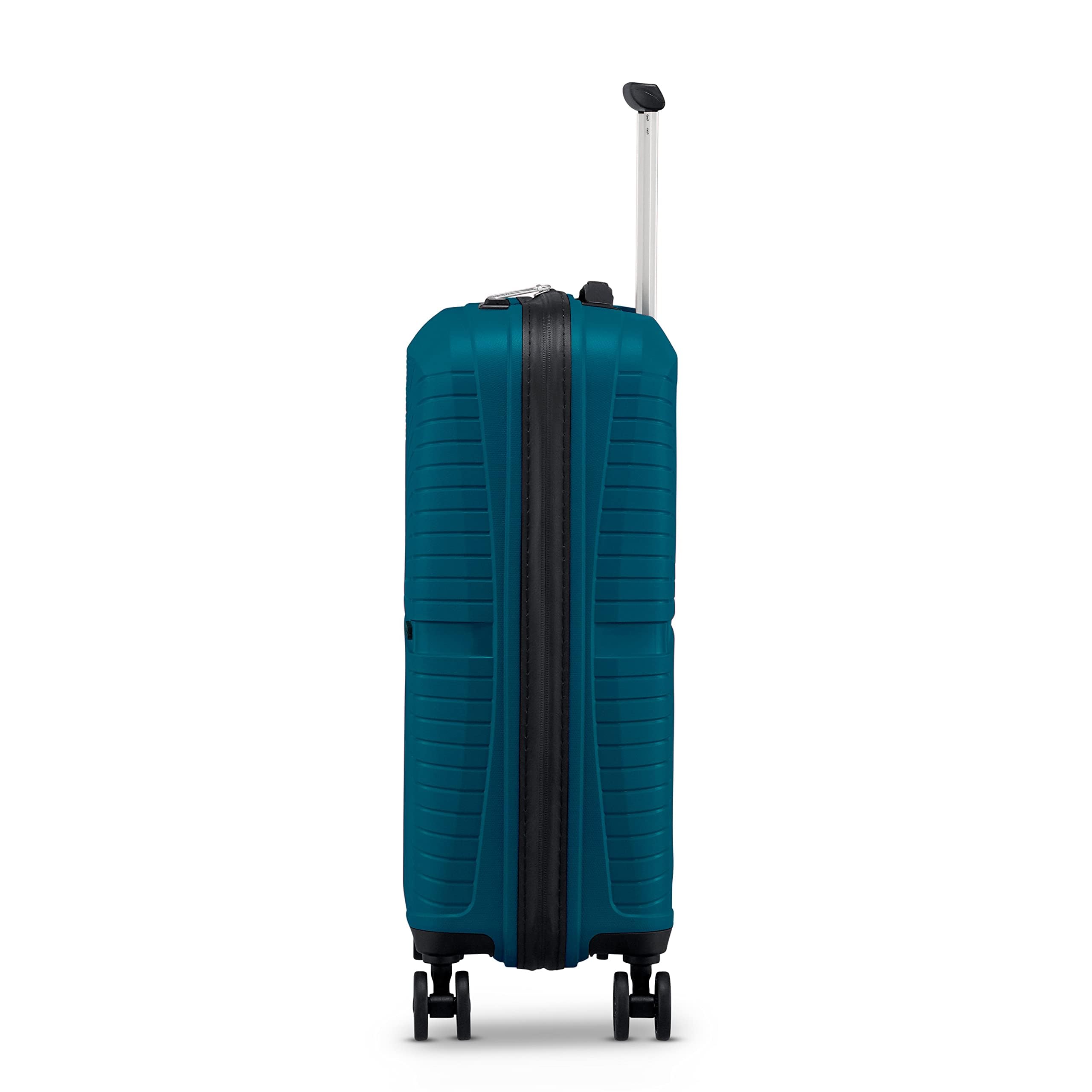 American Tourister Airconic Hardside Expandable Luggage with Spinners, Deep Ocean, 2PC SET (Carry-on/Medium)