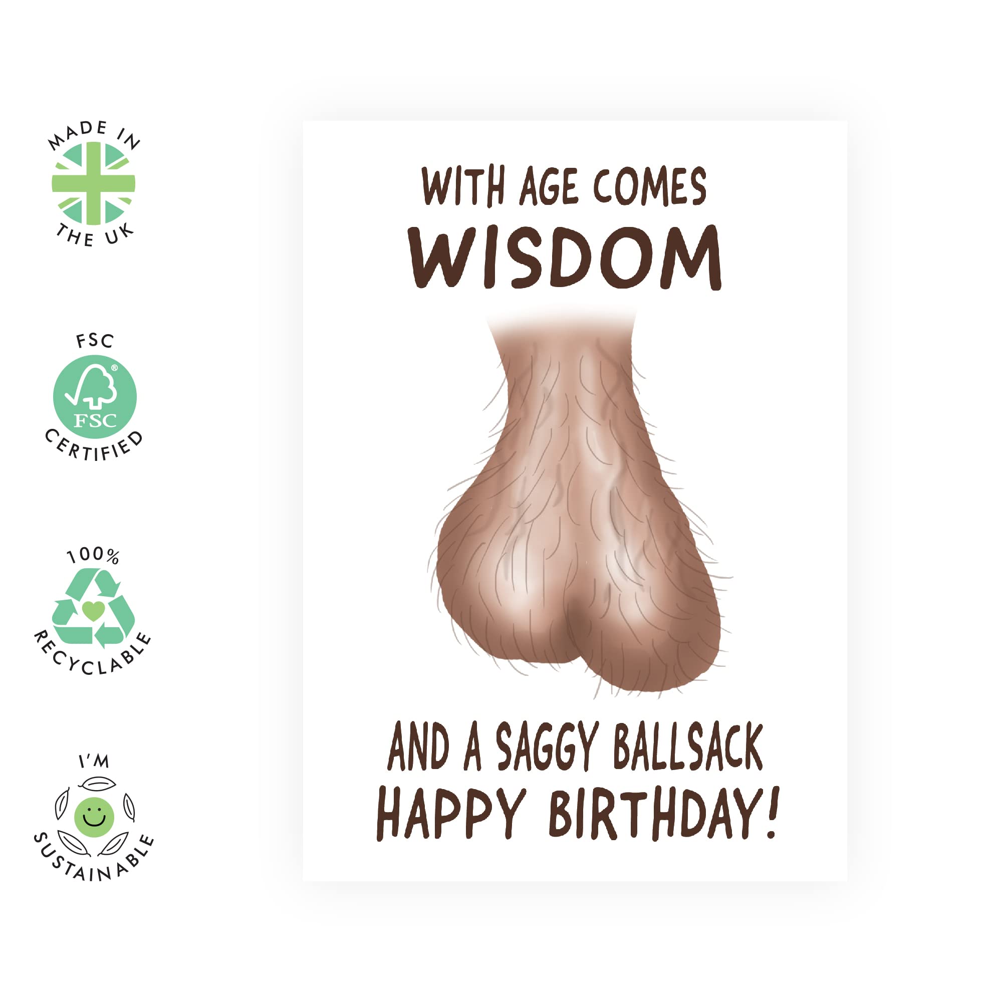 CENTRAL 23 Funny Greeting Cards For Men - Husband Birthday Card - Hilarious Boyfriend Birthday Card - Friends Birthday Card Male - Comes With Fun Stickers