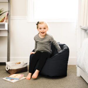 Big Joe Milano Kid's Smartmax Black Beanbag Chair