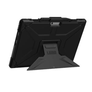 URBAN ARMOR GEAR UAG Designed for Microsoft Surface Pro 11/10/9 Case with Multi-angle Kickstand & Pen Holder Compatible with Type Cover Keyboard Rugged Protective Cover Heavy Duty, Metropolis SE Black