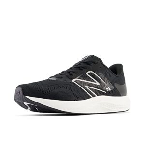 New Balance Men's DynaSoft Pro Run V2 Shoe, Black/White/Light Silver Metallic, 10.5