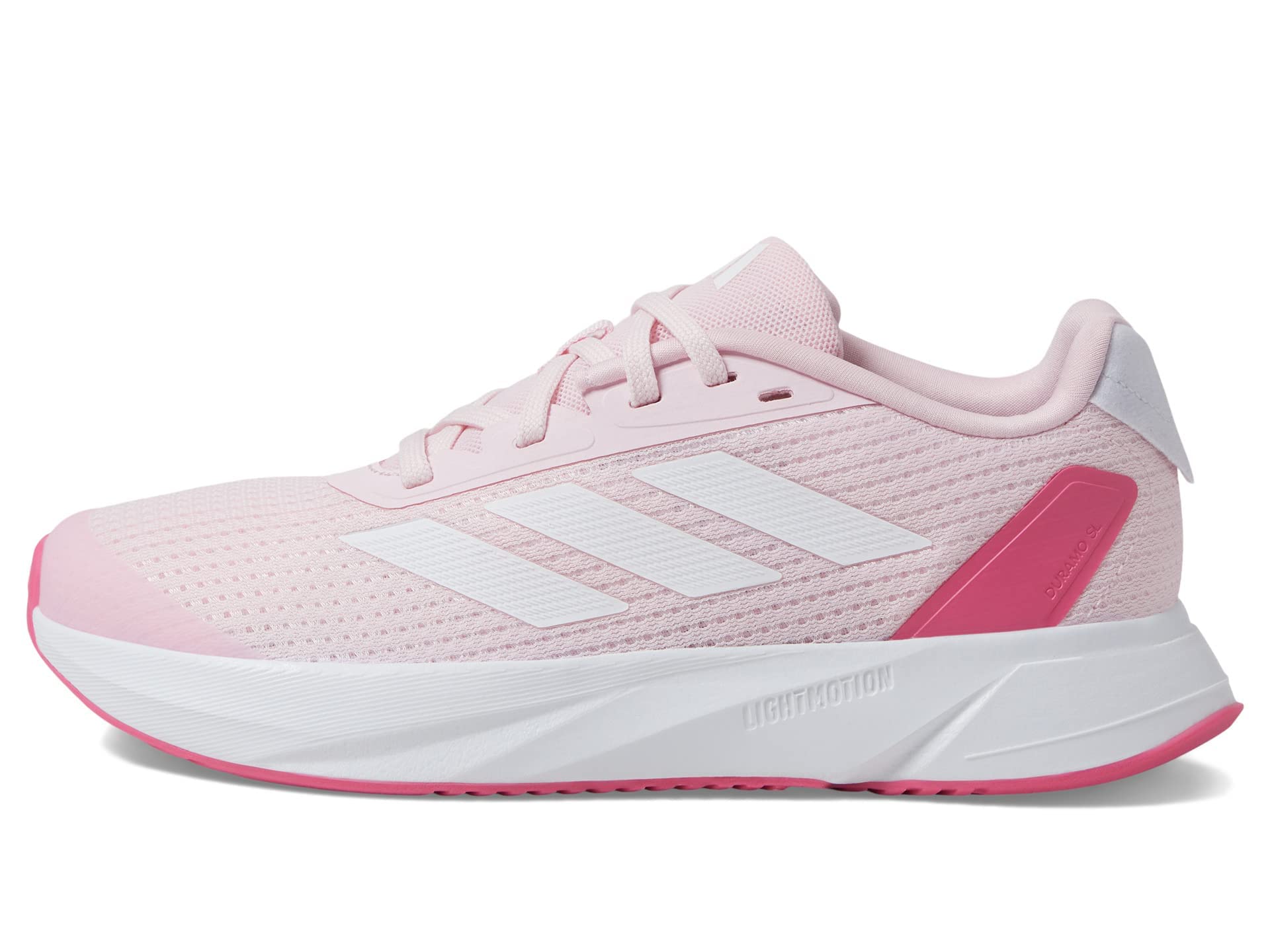 adidas Duramo SL Sneaker, Clear Pink/White/Pink Fusion, 11.5 US Unisex little kid