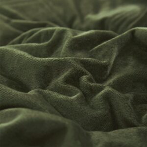 Houseri Velvet Olive Green Comforter Set King Fluffy Army Green Bedding Sets King Size Men Dark Green Micromink Sherpa Comforter Bedding Women Blackish Green Flannel Fuzzy Comforter Blanket Warm King