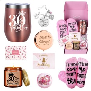 ayge 30th birthday gifts for her, 30 years old birthday gift for women, fabulous funny happy birthday gift set for best friend,teacher, wife, sister, coworker or partner