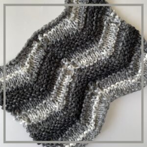 Ombré-Encore Super Soft Thick Variegated Yarn #5 Weight for Knitting & Crochet Chunky Scarves, Blankets, Hats, Cowls, Shawls, Acrylic, 3 Balls, 507yds/420g (Black Snowstorm)