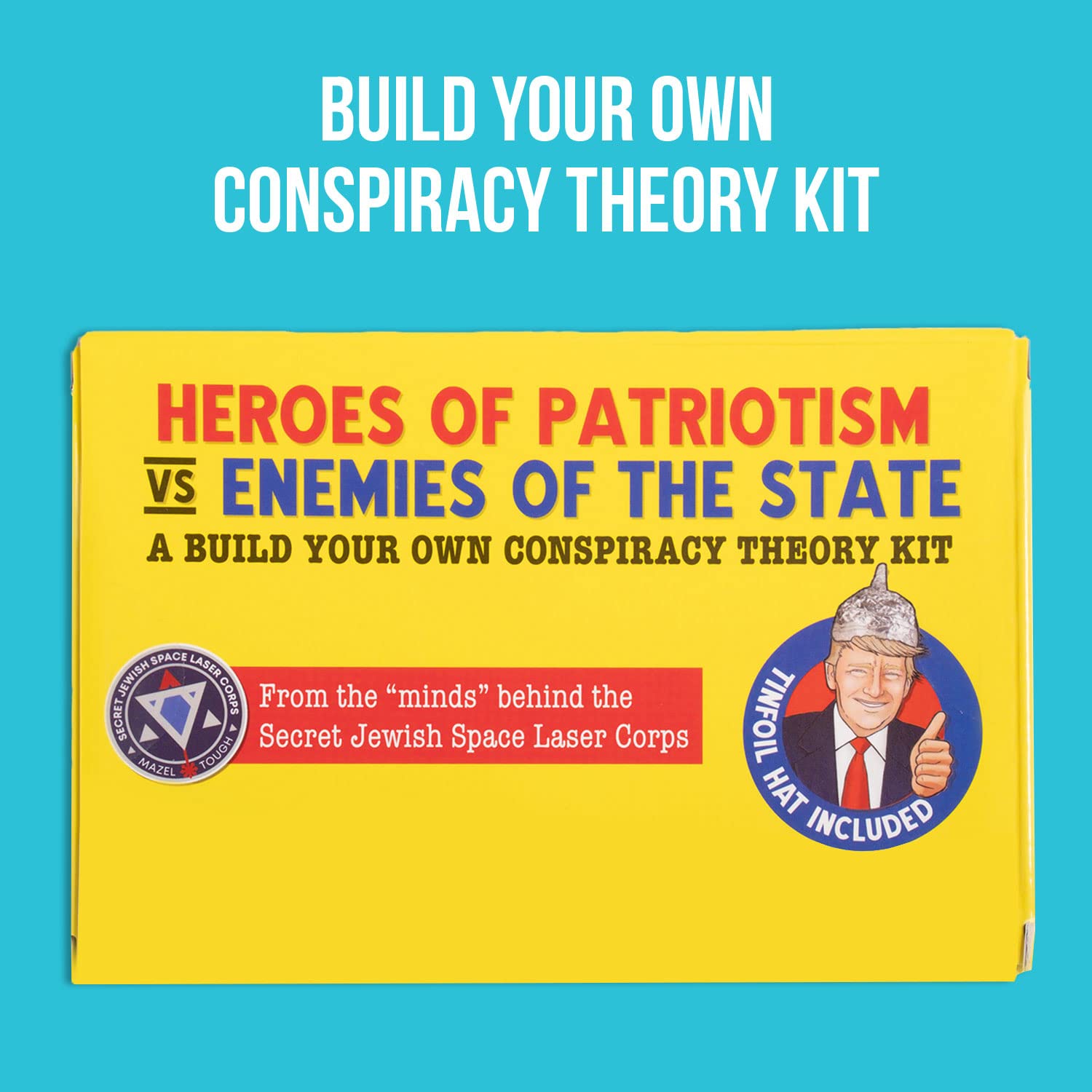 Heroes of Patriotism vs Enemies of The State - Conspiracy Theory Kit by Dissent Pins - Funny Fridge Magnet Word Games for Adults (498 Word Tiles)