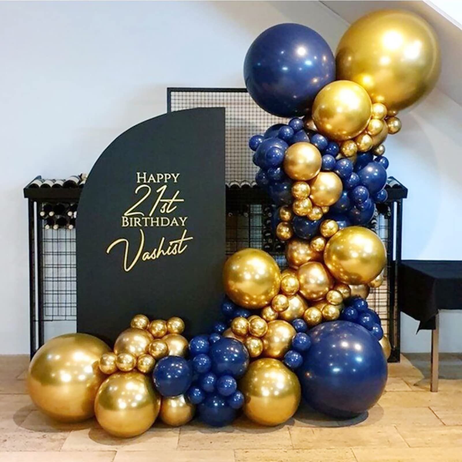 CANREVEL Metallic Gold Balloons - 100pcs Different Sizes 15/10/12/18 Inch Chrome Gold Latex Balloons Garland Arch Kit for Birthday Party Graduation Baby Shower Wedding Holiday Balloon Decoration