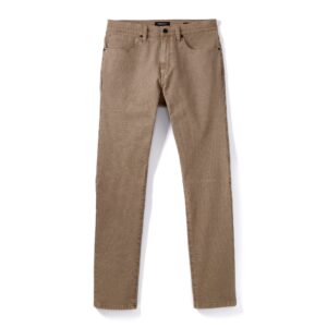 huckberry proof men's rover pant, classic work pant & breathable fabric - slim fit, dark bronze grey, size 34 x 34