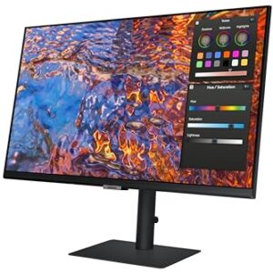 Samsung 27-Inch ViewFinity S80PB Series UHD Computer Monitor, DCI-P3 98%, VESA DisplayHDR 400, IPS Panel, Matte Display, USB-C, PIP/PBP, Intelligent Eye Care, LS27B806PXNXGO, 2023,Black