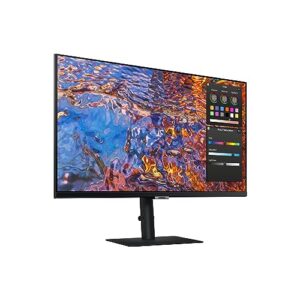 Samsung 27-Inch ViewFinity S80PB Series UHD Computer Monitor, DCI-P3 98%, VESA DisplayHDR 400, IPS Panel, Matte Display, USB-C, PIP/PBP, Intelligent Eye Care, LS27B806PXNXGO, 2023,Black