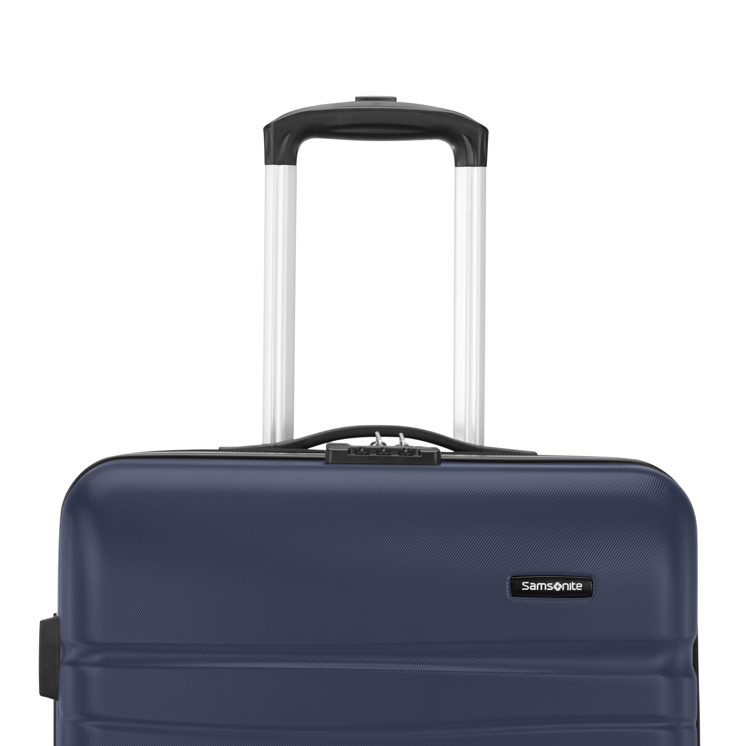 Samsonite Evolve SE Hardside Expandable Luggage with Spinners, Classic Navy, 2PC SET (Carry-on/Medium)