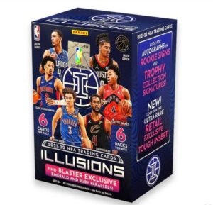 2021/22 panini illusions basketball nba blaster box - 6 packs per box - 6 cards per pack - 36 trading cards per box