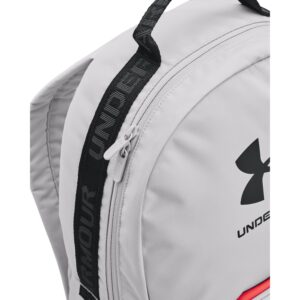 Under Armour Unisex-Adult Loudon Backpack, (014) Halo Gray/Rush Red/Black, One Size Fits Most