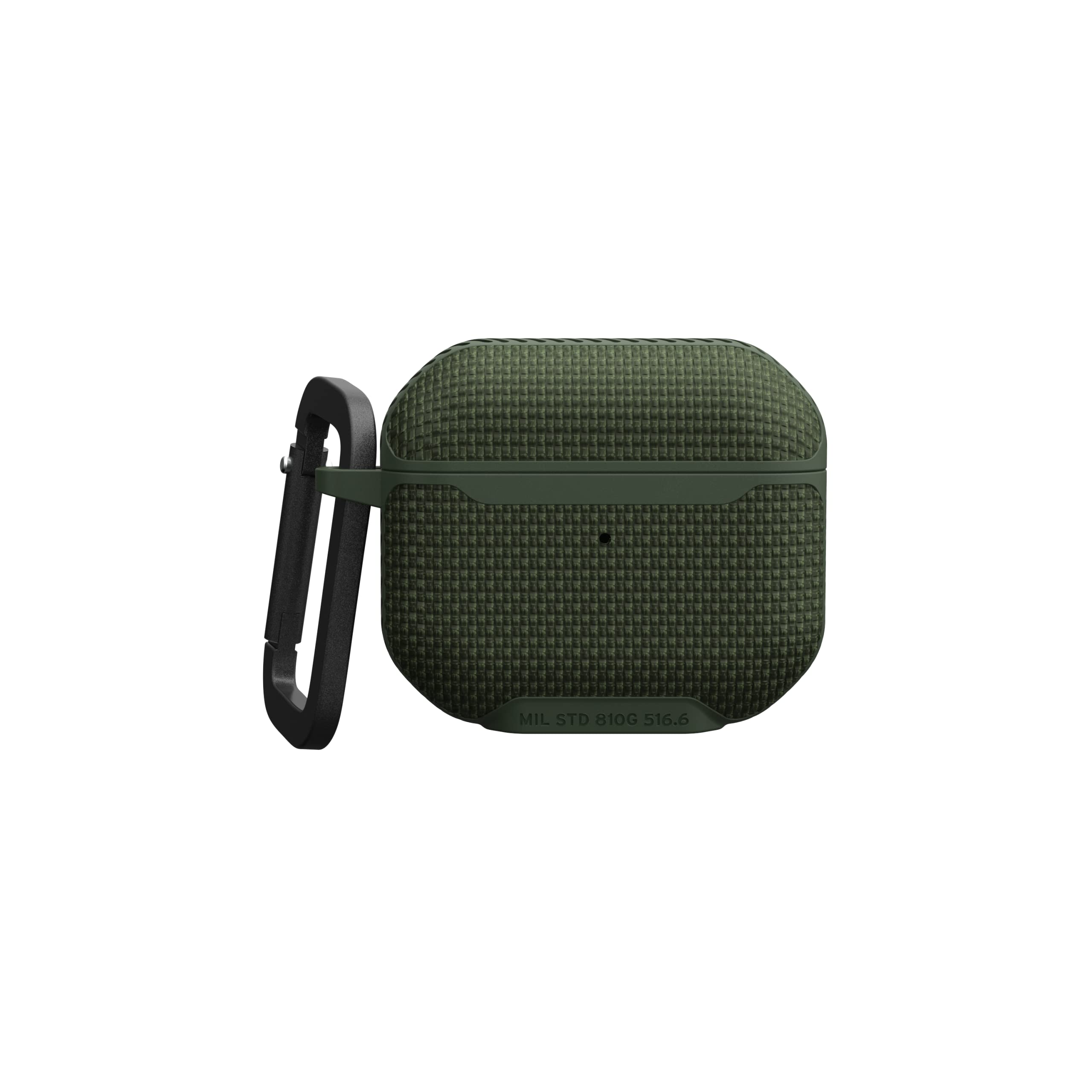 UAG Designed for AirPods Case (3rd Generation 2021) Metropolis Ballistic ARMR Olive Drab - Rugged Protective Case Cover Compatible with MagSafe Charging with Keychain Carabiner by URBAN ARMOR GEAR