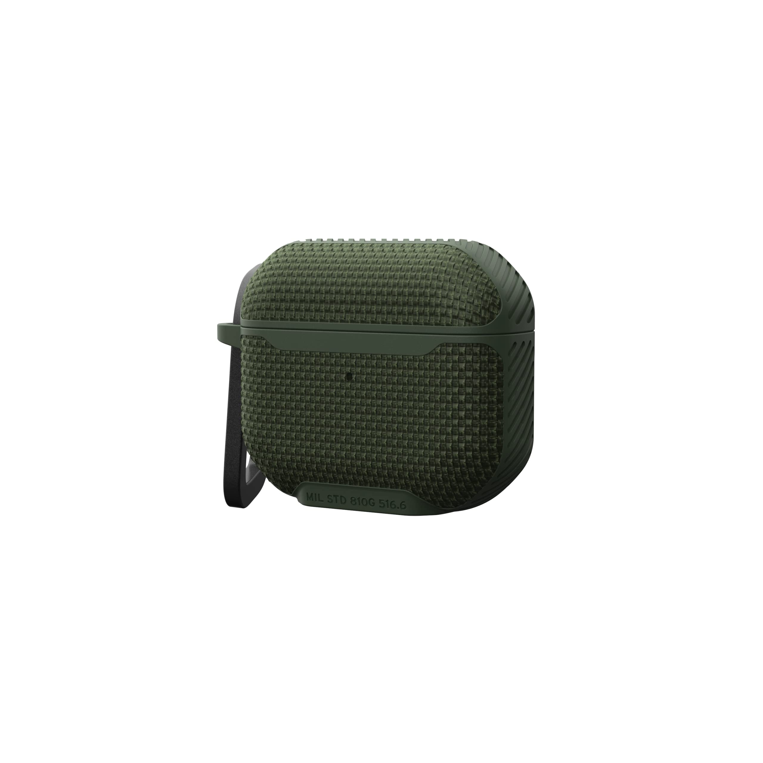 UAG Designed for AirPods Case (3rd Generation 2021) Metropolis Ballistic ARMR Olive Drab - Rugged Protective Case Cover Compatible with MagSafe Charging with Keychain Carabiner by URBAN ARMOR GEAR