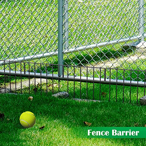 5 Pack Animal Barrier Fence, 13"Lx17"H Garden Fence for Dogs Metal Fence Panels for Garden Yard Outdoor