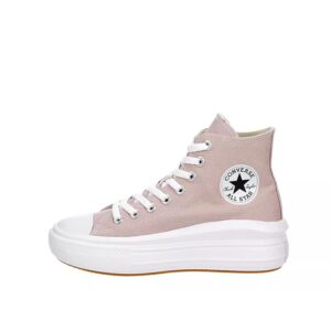 converse unisex chuck taylor all star high top platform sneaker - stone mauve/pink/white 11