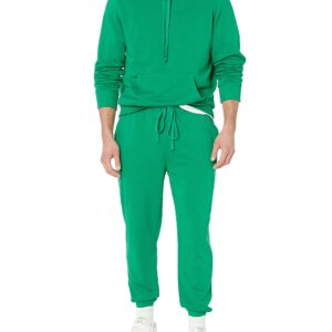 Amazon Essentials Men's Lightweight Long-Sleeve French Terry Hoodie (Available in Big & Tall), Green, X-Large