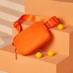 Telena Belt Bag for Women Men Fashionable Crossbody Fanny Pack for Women Waist Bag with Adjustable Strap Orange