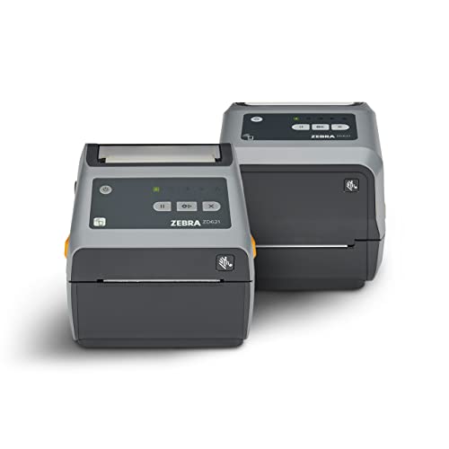 ZEBRA ZD621 Direct Thermal Desktop Printer 203 dpi Print Width 4 inch USB Serial Ethernet with Peeler ZD6A042-D11F00EZ