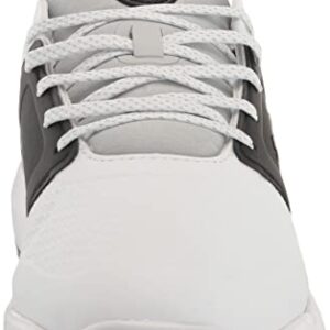 Puma Golf Men's Ignite Elevate Golf Shoe, Puma White-Puma Black-Metallic Silver, 10.5