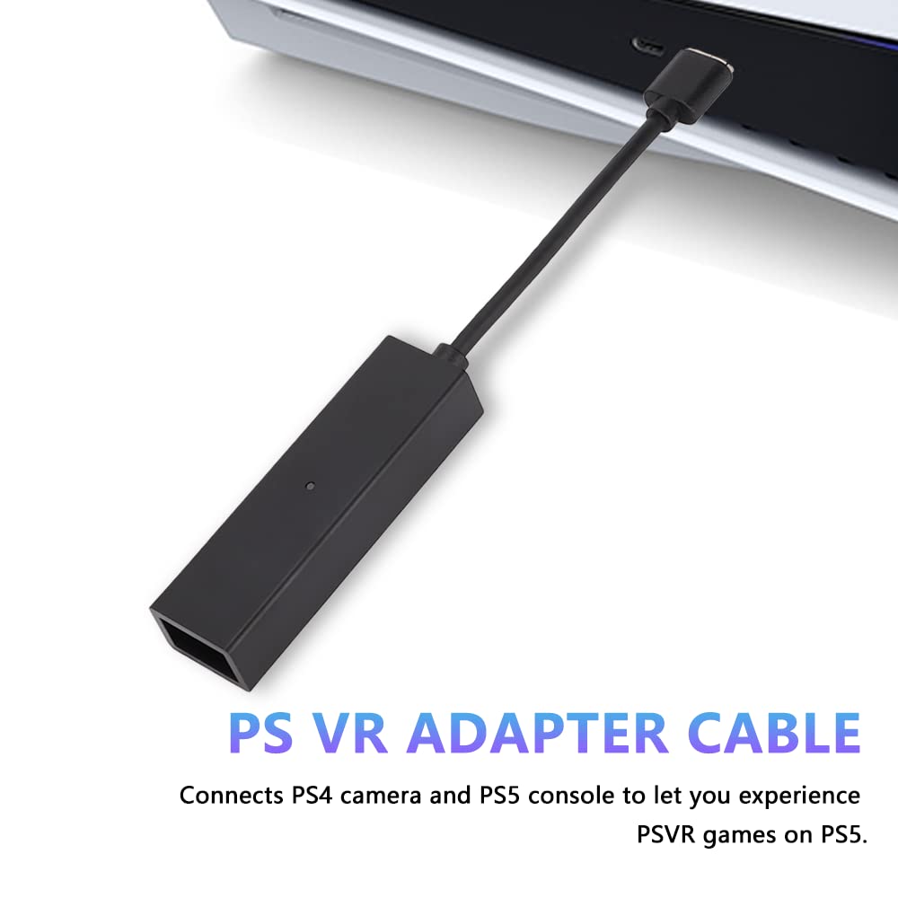 Watris Veiyi PS4 Camera Adapter for PS5, Converter Connecting Cable Comaptible with PSVR /PS5 Console, PSVR Camera Adapter Cable on PS5